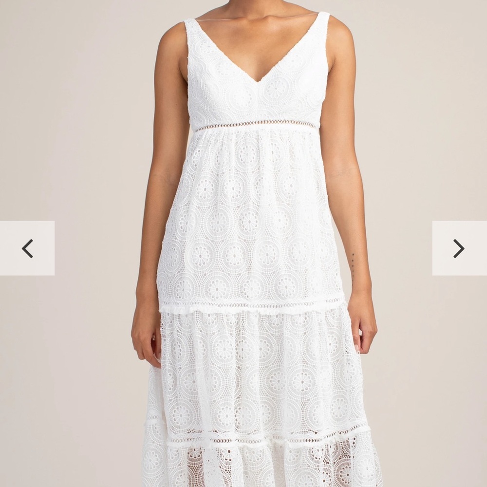 Trina Turk White Eyelet Backyard Dress - Picture 1 of 13